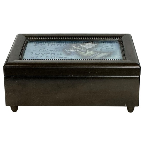 Wind Up Jewelry Music Box Angel Friend by Robin Davis Plays Beethoven Fur Elise - Picture 7 of 16